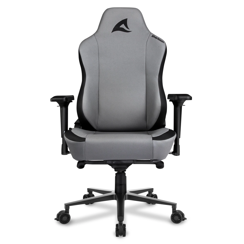 Игровое компьютерное кресло Sharkoon Skiller SGS40, экокожа, до 150 кг, чёрно-серое фото 2