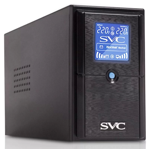 Источник бесперебойного питания SVC V-600-L-LCD, 360 Вт, линейно-интерактивный, AVR, 2 розетки — купить в Казахстане | neom.kz