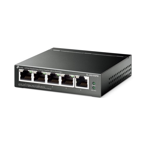 Коммутатор TP-Link TL-SG105PE, 5 портов 1 Гбит/с, PoE+, Smart — купить в Казахстане | neom.kz