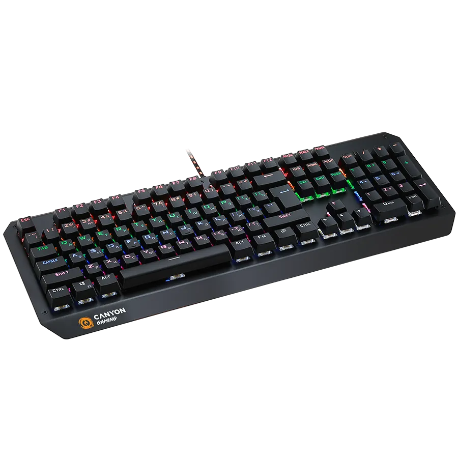 CANYON keyboard Hazard GK-6 RGB US/RU Wired Black – купить недорого с доставкой по Алматы и Казахстану фото 6