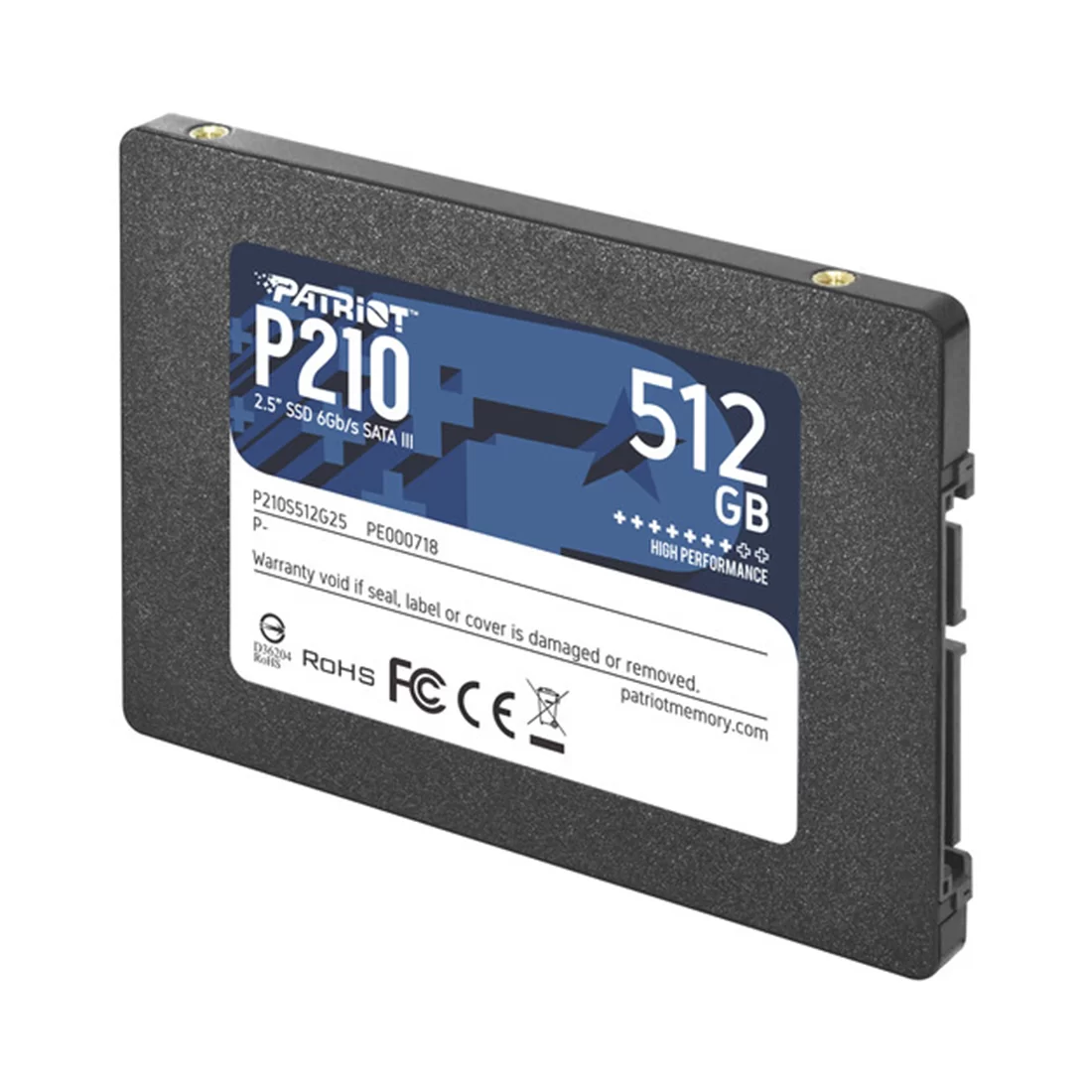 Накопитель SSD Patriot P210, 512 ГБ, 2.5", SATA III – купить недорого с доставкой по Алматы и Казахстану