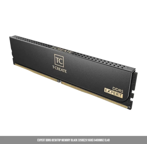 Оперативная память 32GB Kit (2x16GB) 6400MHz DDR5 TeamGroup EXPERT CL40 Black CTCED532G6400HC40BDC01 — оперативная память RAM