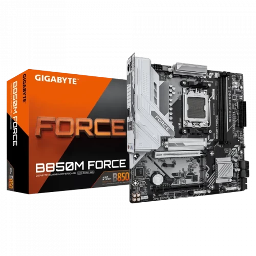 Сист.плата Gigabyte B850M FORCE, B850, AM5, 2xDDR5, 2xPCI-E x16, M2, SATA, DP, HDMI, BOX