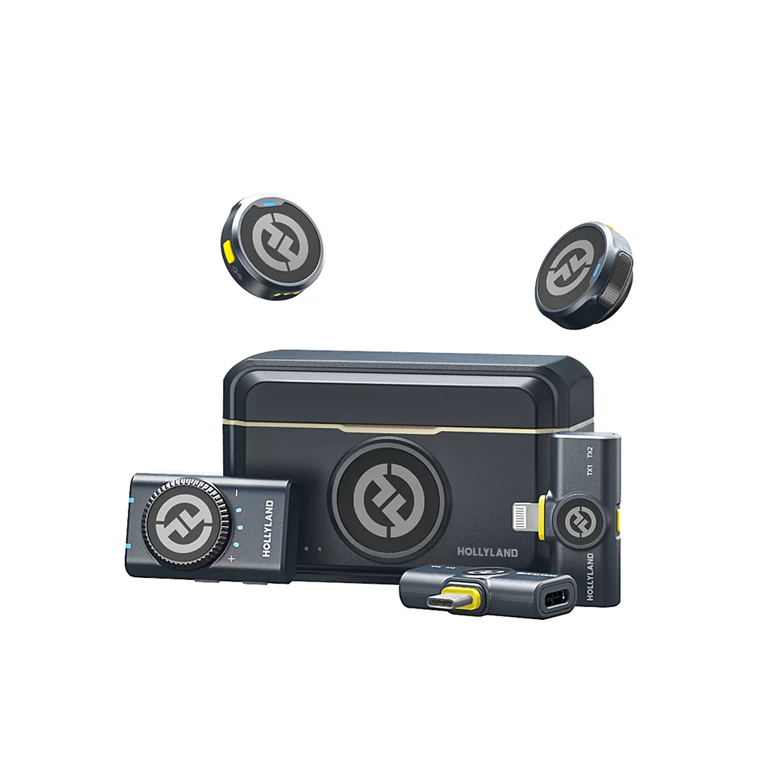 Петличный микрофон Hollyland Lark M2 Combo Черный – купить недорого с доставкой по Алматы и Казахстану