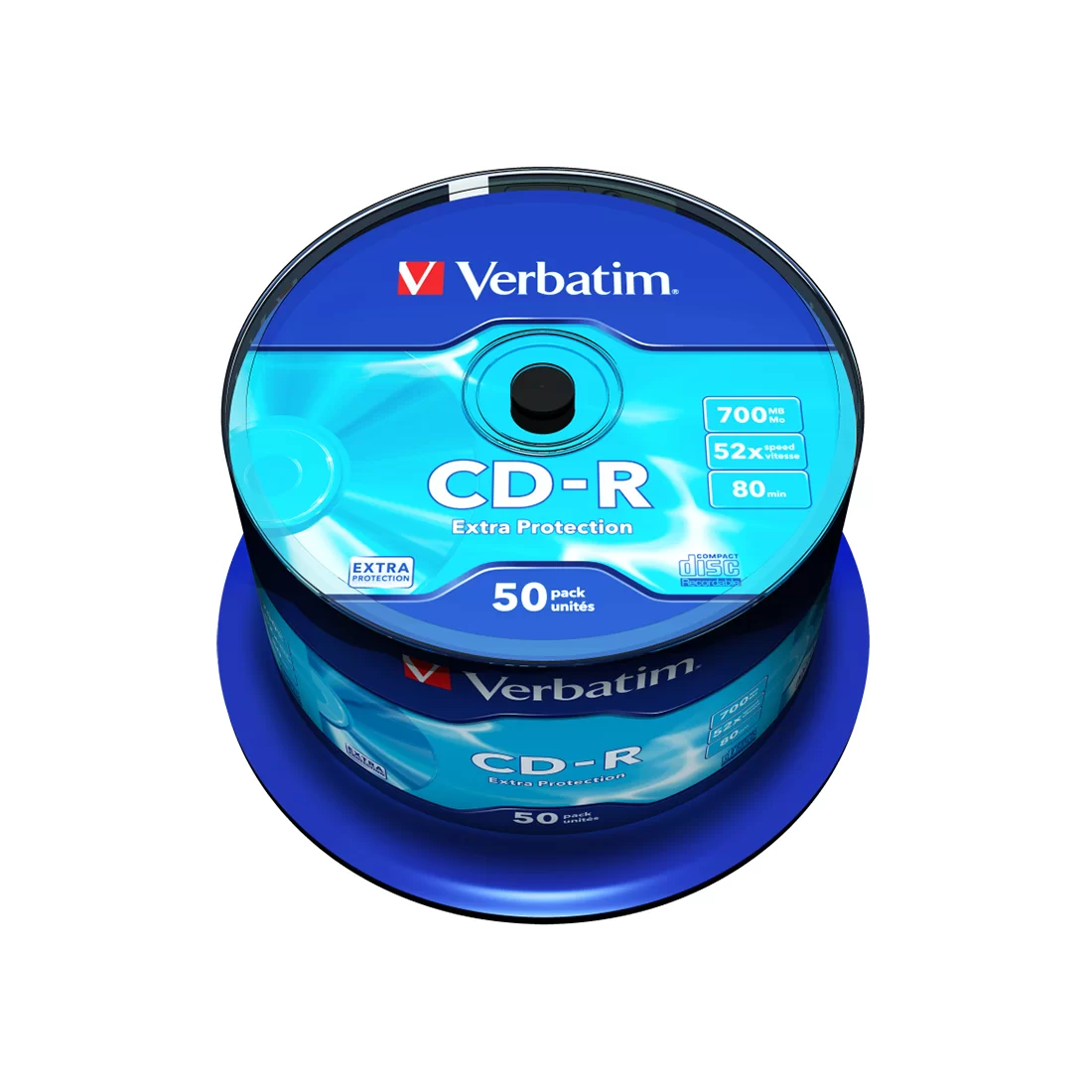 Диск CD-R Verbatim (43351) 700MB 50штук Незаписанный – купить недорого с доставкой по Алматы и Казахстану
