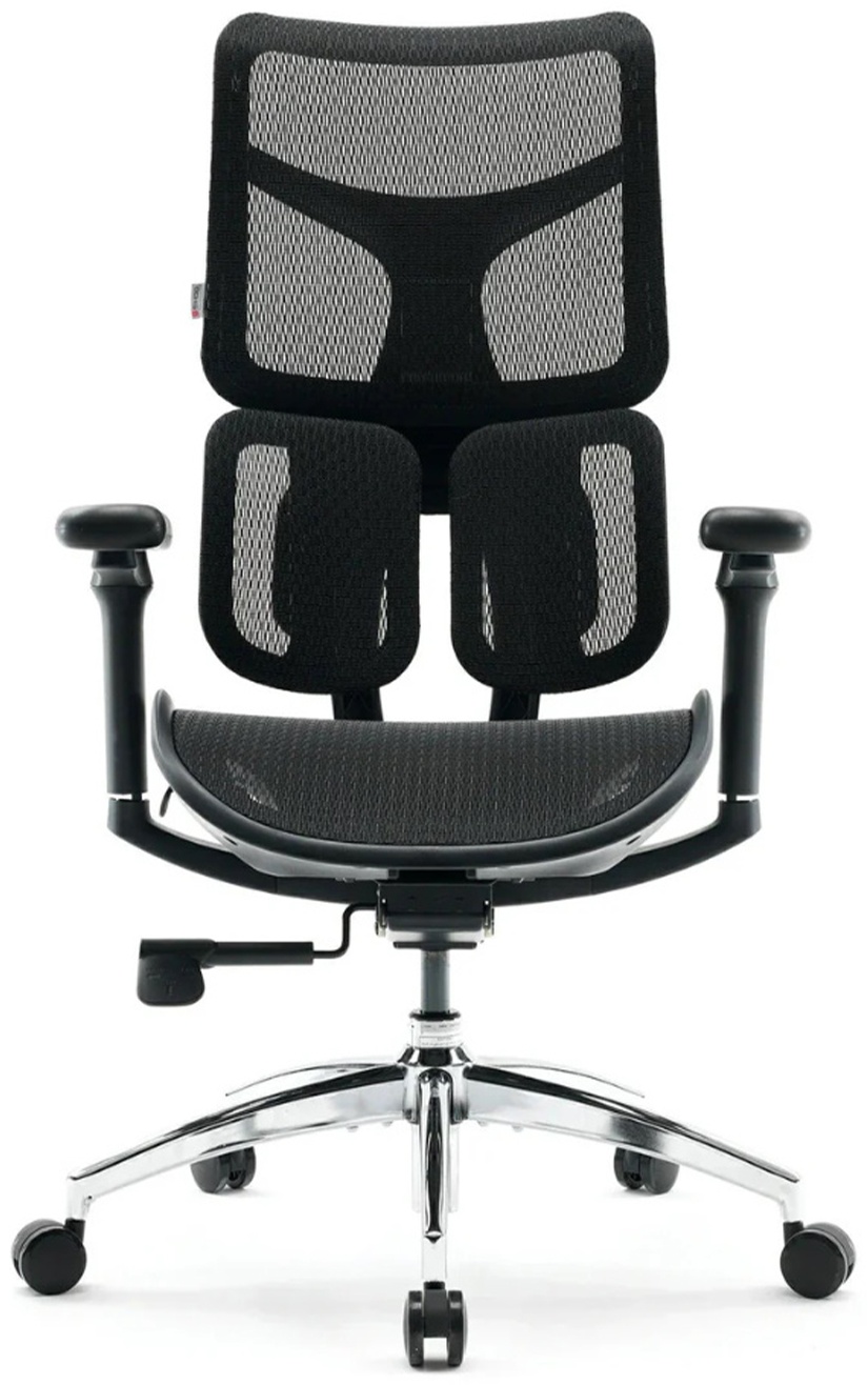 Офисное компьютерное кресло Sihoo S100-B302-JT, сетка, чёрное фото 2