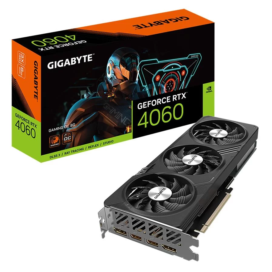 Видеокарта Gigabyte GeForce RTX 4060 Gaming OC 8GB GDDR6 (GV-N4060GAMING OC-8GD) фото 3