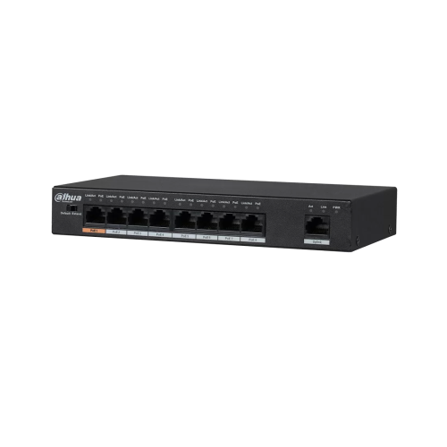 Коммутатор Dahua DH-PFS3009-8ET-96, 8 портов 100 Мбит/с, PoE — купить в Казахстане | neom.kz