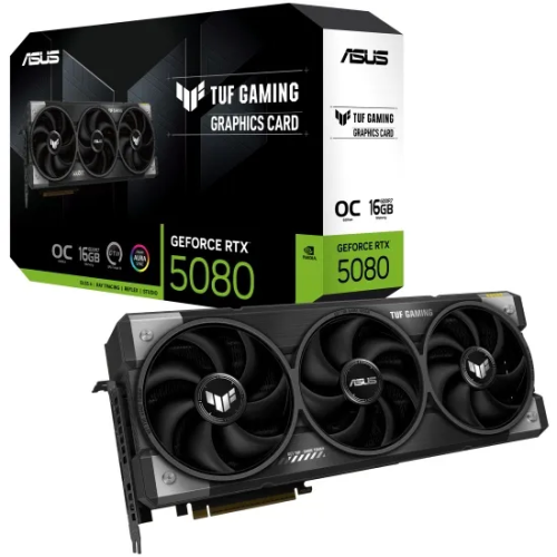 Видеокарта ASUS GeForce RTX5080 TUF GAMING 16GB GDDR7 OC 256bit 2HDMI 3DP TUF-RTX5080-O16G-GAMING