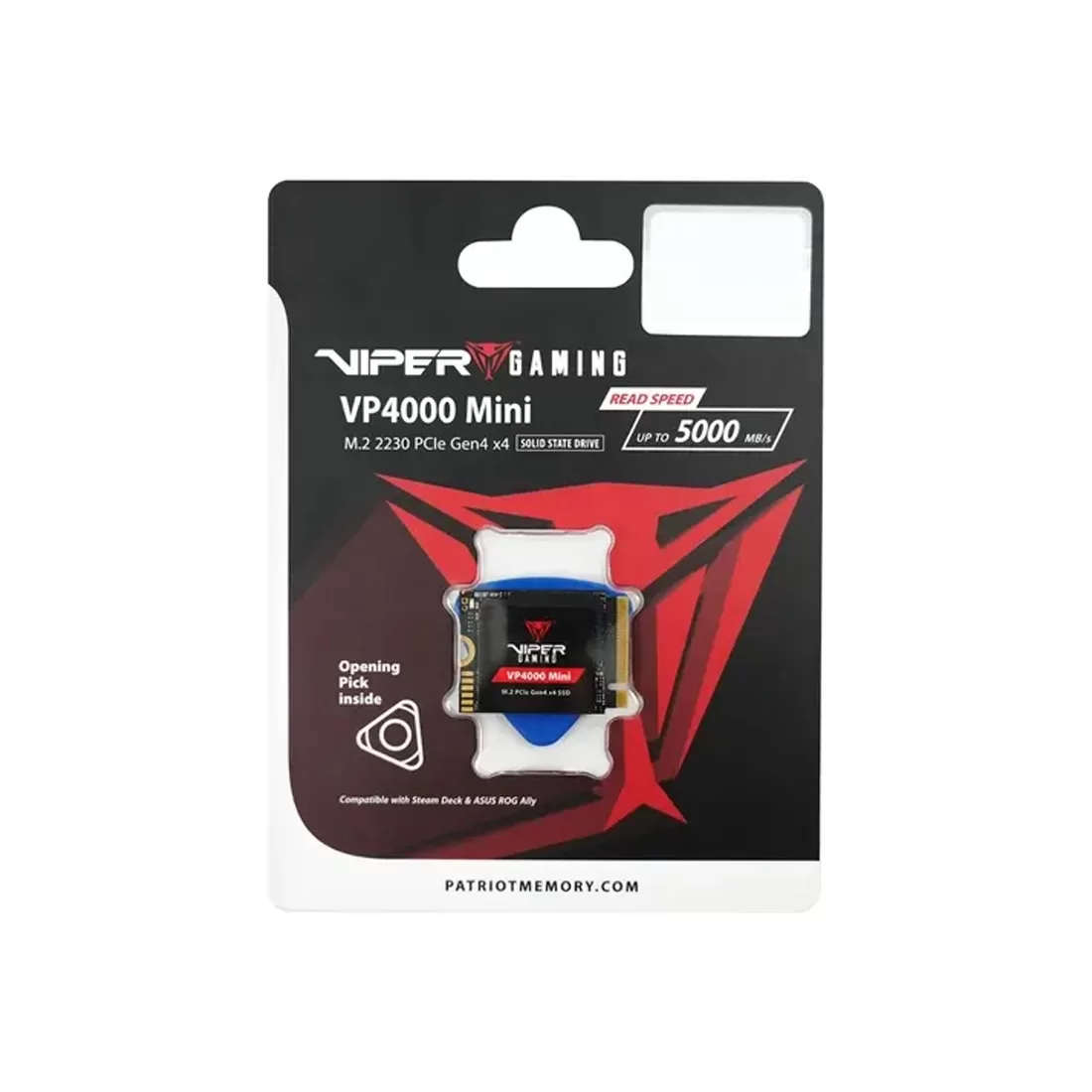 Накопитель SSD Patriot VP4000 Mini, 1 ТБ, M.2, PCIe 4.0