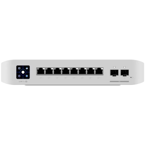 Коммутатор Ubiquiti USW-PRO-8-POE-EU, 8 портов 1 Гбит/с, 2×SFP+, PoE++, управляемый L3 — купить в Казахстане | neom.kz