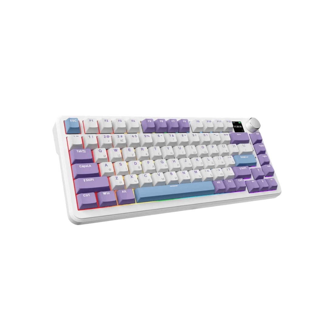 Клавиатура игровая механическая проводная AJAZZ AK820 Max, белая