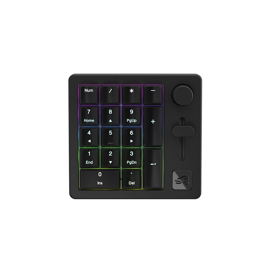 Клавиатура игровая механическая беспроводная Glorious GMMK Numpad Pre-Built Fox Linear, чёрная – купить недорого с доставкой по Алматы и Казахстану