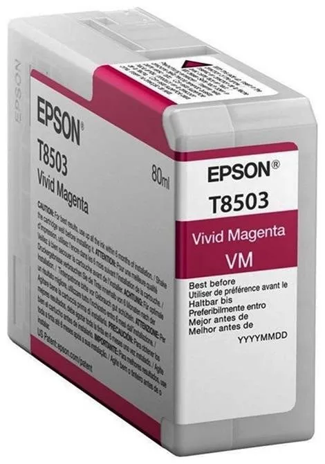 Струйный картридж Epson T850300 UltraChrome HD, VividMagenta, 80 мл (C13T85030N) — купить в Казахстане | neom.kz