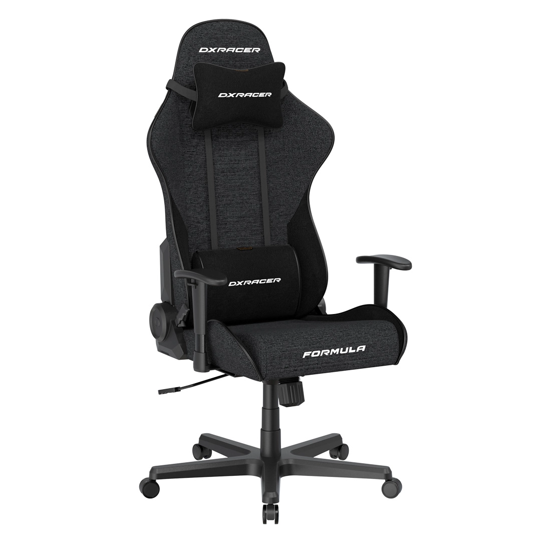 Игровое компьютерное кресло DXRacer Formula, ткань, чёрное (GC/LFD23FBCFBB/N)