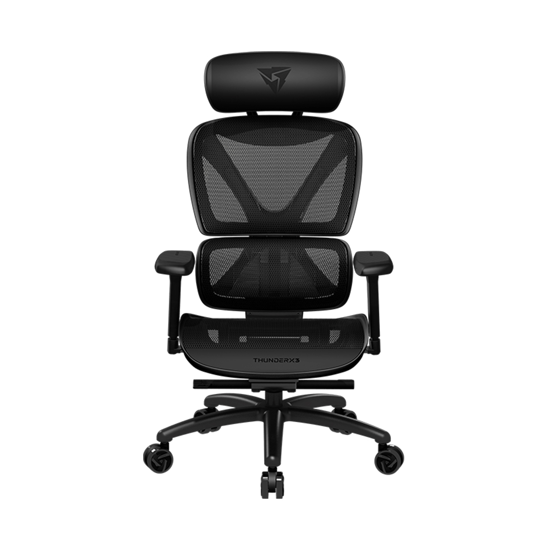 Офисное компьютерное кресло ThunderX3 XTC-Mesh, сетка, до 125 кг, чёрное (TEGC-3054101.11) – купить недорого с доставкой по Алматы и Казахстану фото 2