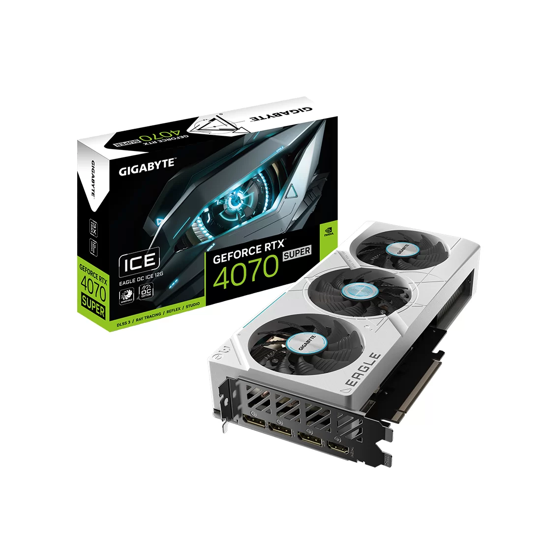 Видеокарта Gigabyte RTX 4070 Super Eagle OC ICE, 12 ГБ, GDDR6X фото 3