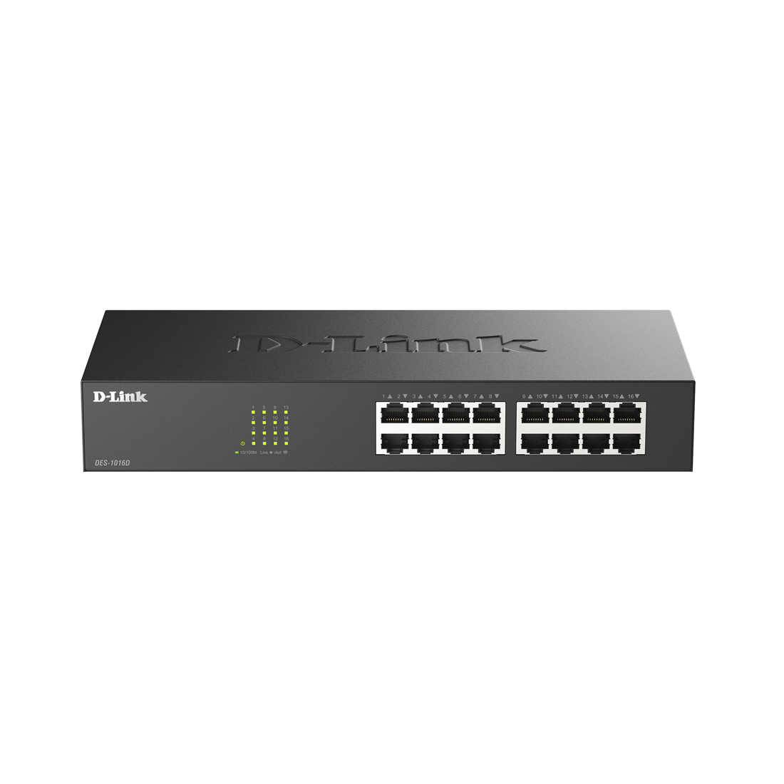Коммутатор D-Link DES-1016D/I1A, 16 портов 100 Мбит/с, неуправляемый – купить недорого с доставкой по Алматы и Казахстану
