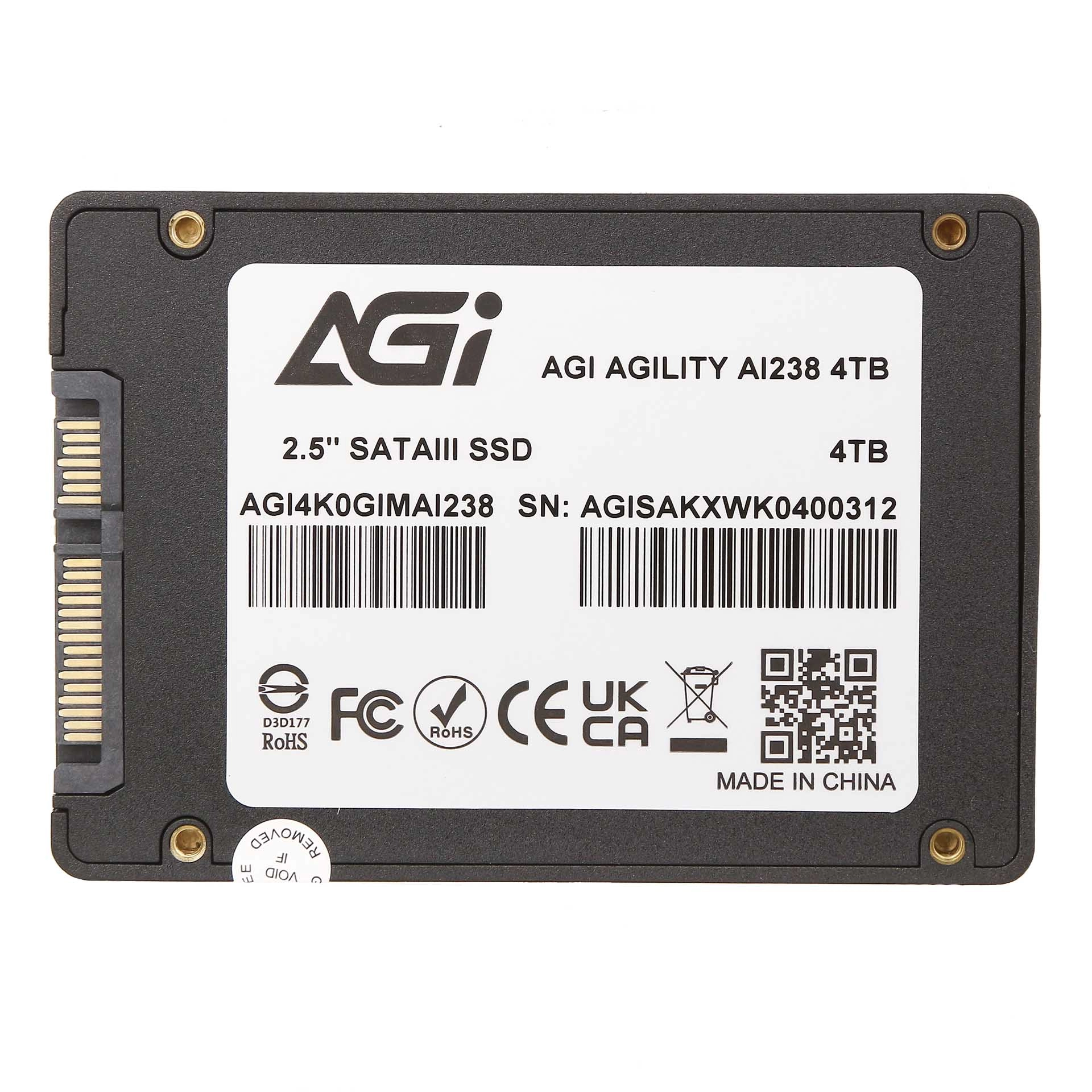SSD-накопитель AGI AI238 4TB 2.5" SATA III (AGI4K0GIMAI238)