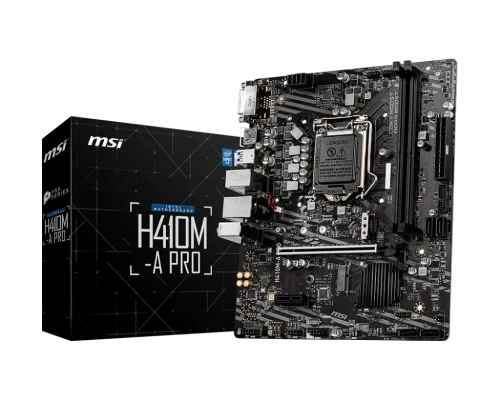 Материнская плата MSI H410M-A PRO LGA1200 H410 DDR4 Micro ATX