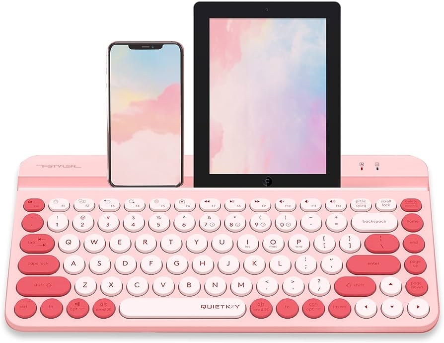 Клавиатура мембранная беспроводная A4Tech Fstyler FBK30 Raspberry, 86 клавиш, розовая — купить в Казахстане | neom.kz