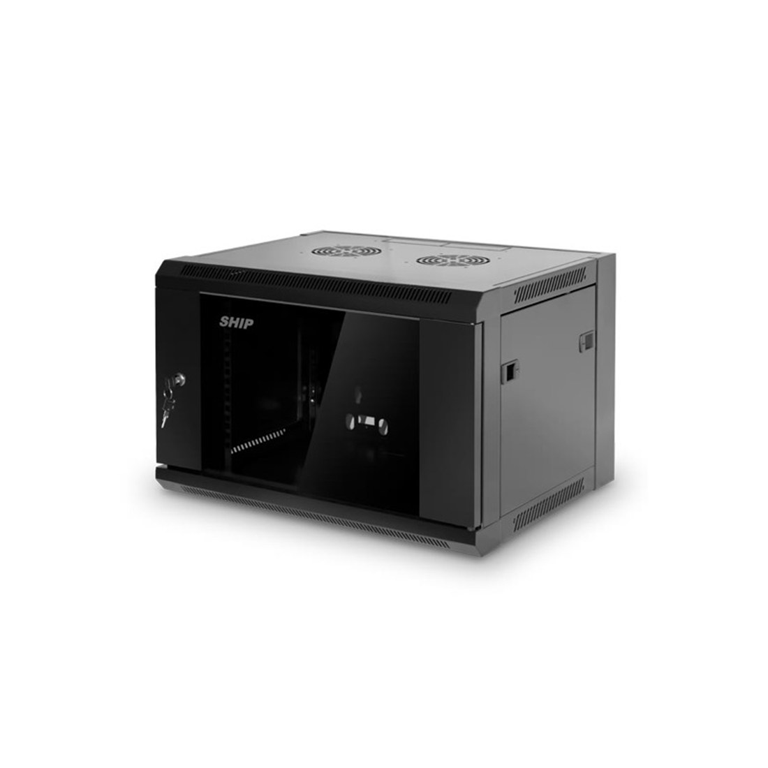 Шкаф серверный настенный SHIP 5406.01.100 19 дюймов 6U 570x450x380 мм — купить в Казахстане | neom.kz
