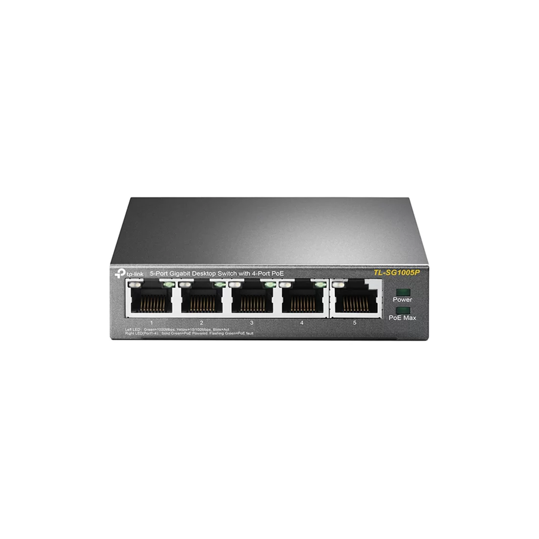 Коммутатор TP-Link TL-SG1005P, 4 порта 1 Гбит/с, PoE, неуправляемый – купить недорого с доставкой по Алматы и Казахстану