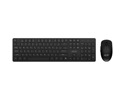 Комплект клавиатура + мышь проводной MSI Forge K200 W, чёрный — купить в Казахстане | neom.kz