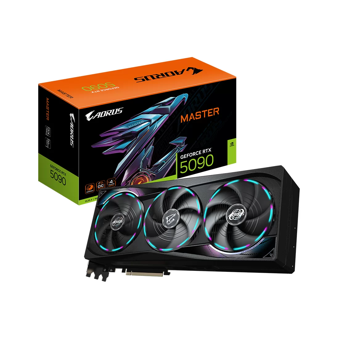 Видеокарта Gigabyte RTX 5090 Aorus Master, 32 ГБ, GDDR7