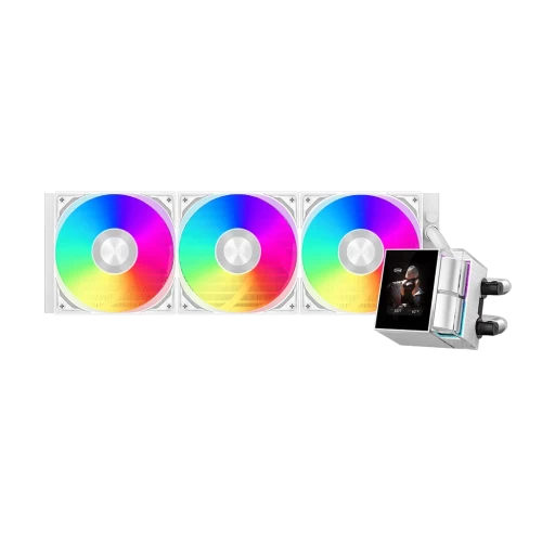 Система водяного охлаждения PCCooler DS360 ARGB Display White 360 мм — купить в Казахстане | neom.kz