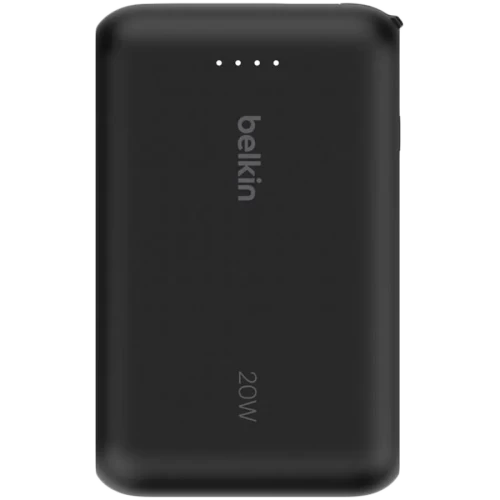 Внешний аккумулятор BELKIN 10k PD20w Integrated USB-C Cable Power Bank, Black — купить в Казахстане | neom.kz