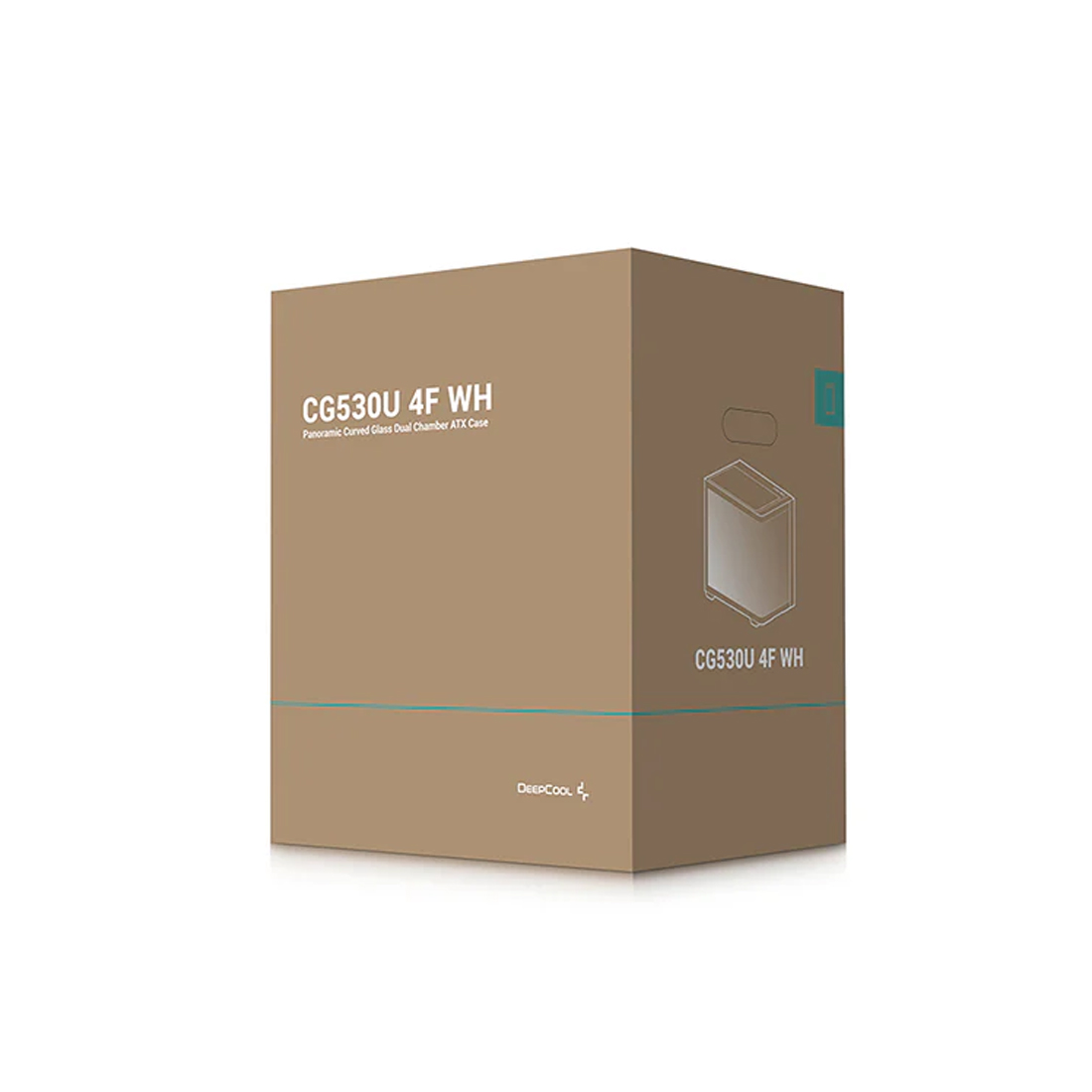 Корпус Deepcool CG530U 4F, Midi Tower, белый, без БП