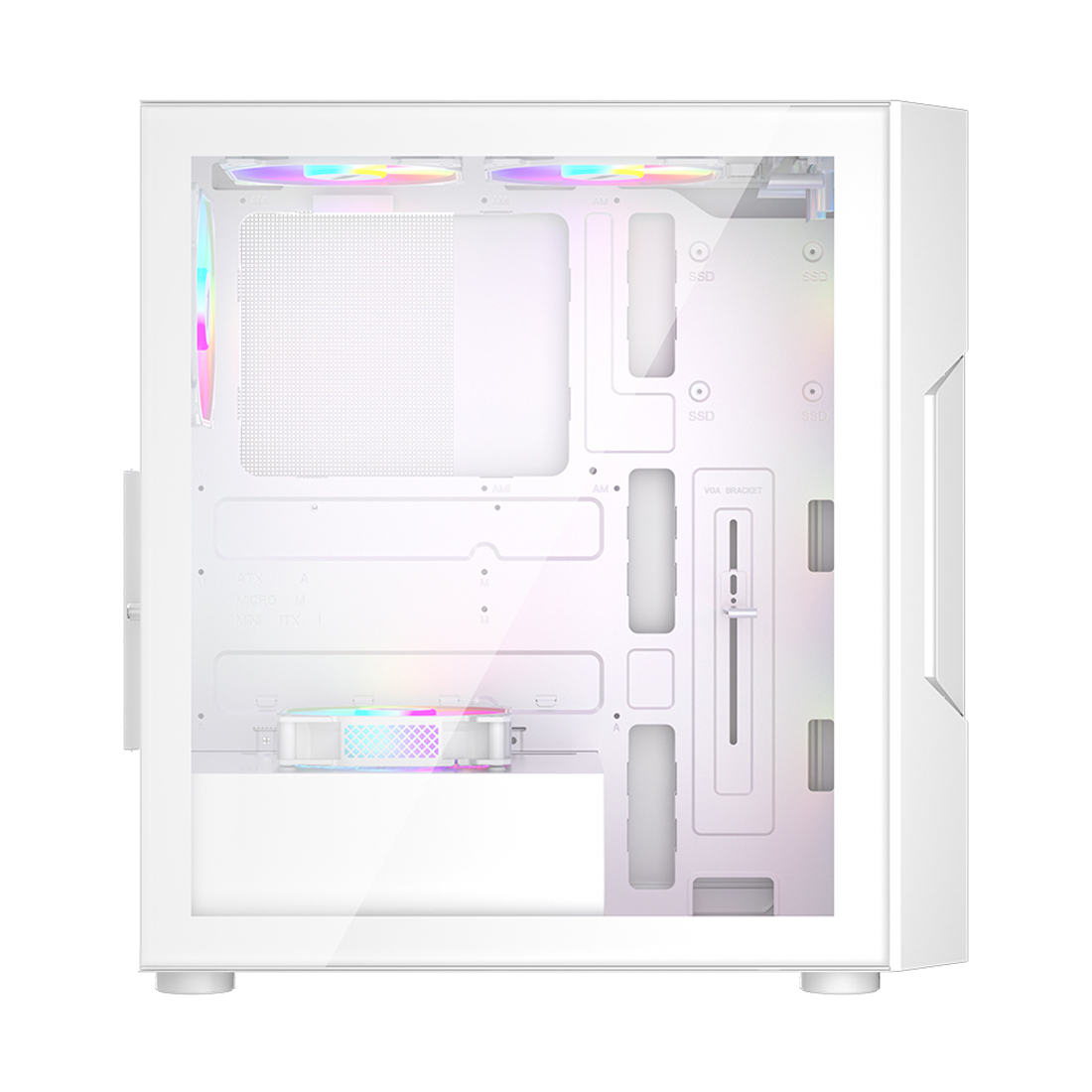 Компьютерный корпус 1STPLAYER T7-P WHITE без Б/П