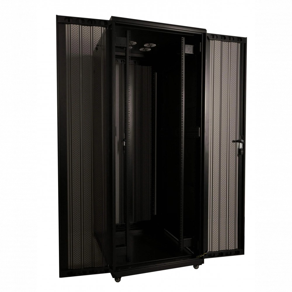 Шкаф серверный напольный Pixietech PXT-20-428010-66 19 дюймов 42U 800x1000x2000 мм, двустворчатая дверь — купить в Казахстане | neom.kz