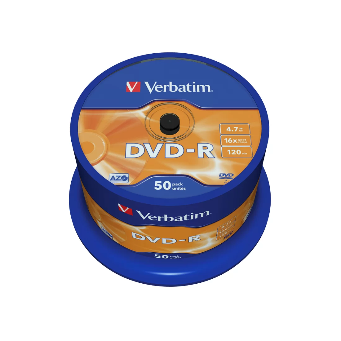 Диск DVD-R Verbatim (43548) 4.7GB 50штук Незаписанный – купить недорого с доставкой по Алматы и Казахстану