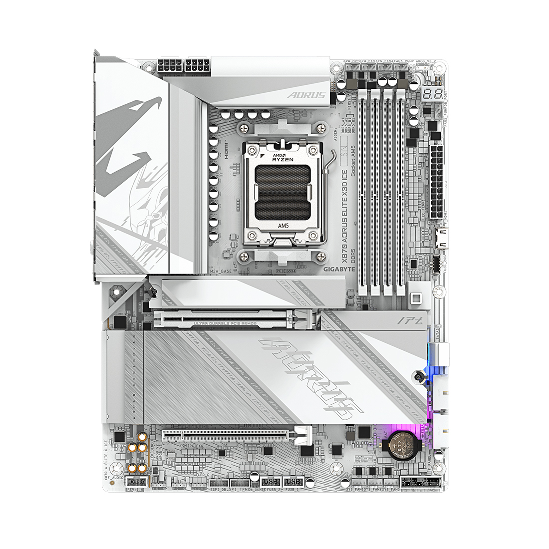 Материнская плата Gigabyte X870 AORUS ELITE X3D ICE фото 2