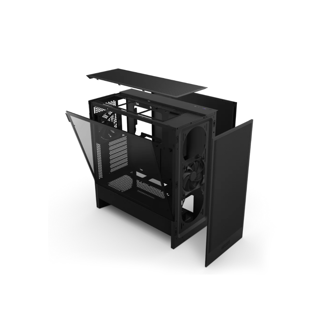 Компьютерный корпус NZXT H5 Flow CC-H52FB-01 Black без Б/П фото 3