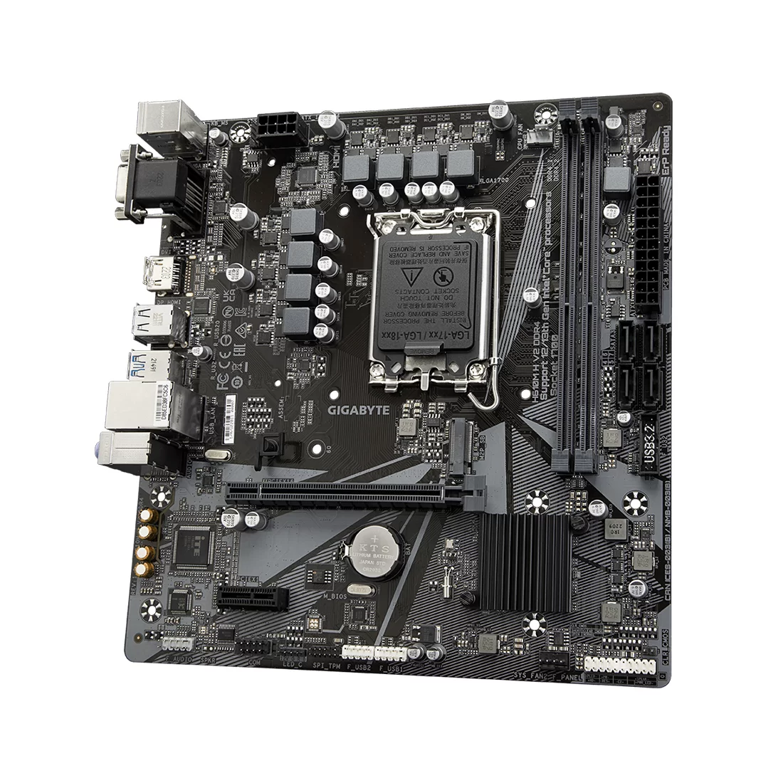 Материнская плата Gigabyte H610M H V2 DDR4, LGA1700 – купить недорого с доставкой по Алматы и Казахстану