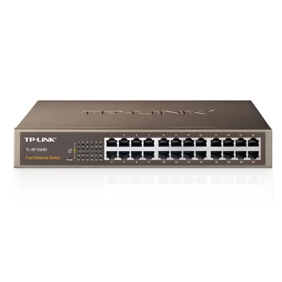 Коммутатор TP-Link TL-SF1024D, 24 порта 100 Мбит/с, неуправляемый – купить недорого с доставкой по Алматы и Казахстану