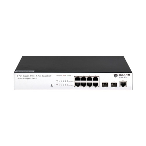 Коммутатор BDCOM S2500-8T2S, 8 портов 1 Гбит/с, управляемый L3 — купить в Казахстане | neom.kz