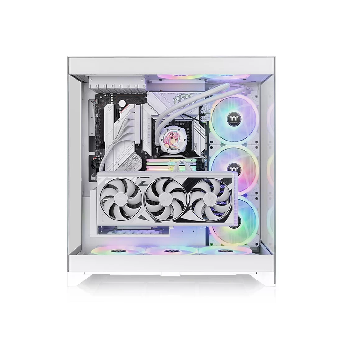 Корпус Thermaltake CTE E550 TG Snow, Midi Tower, белый, без БП