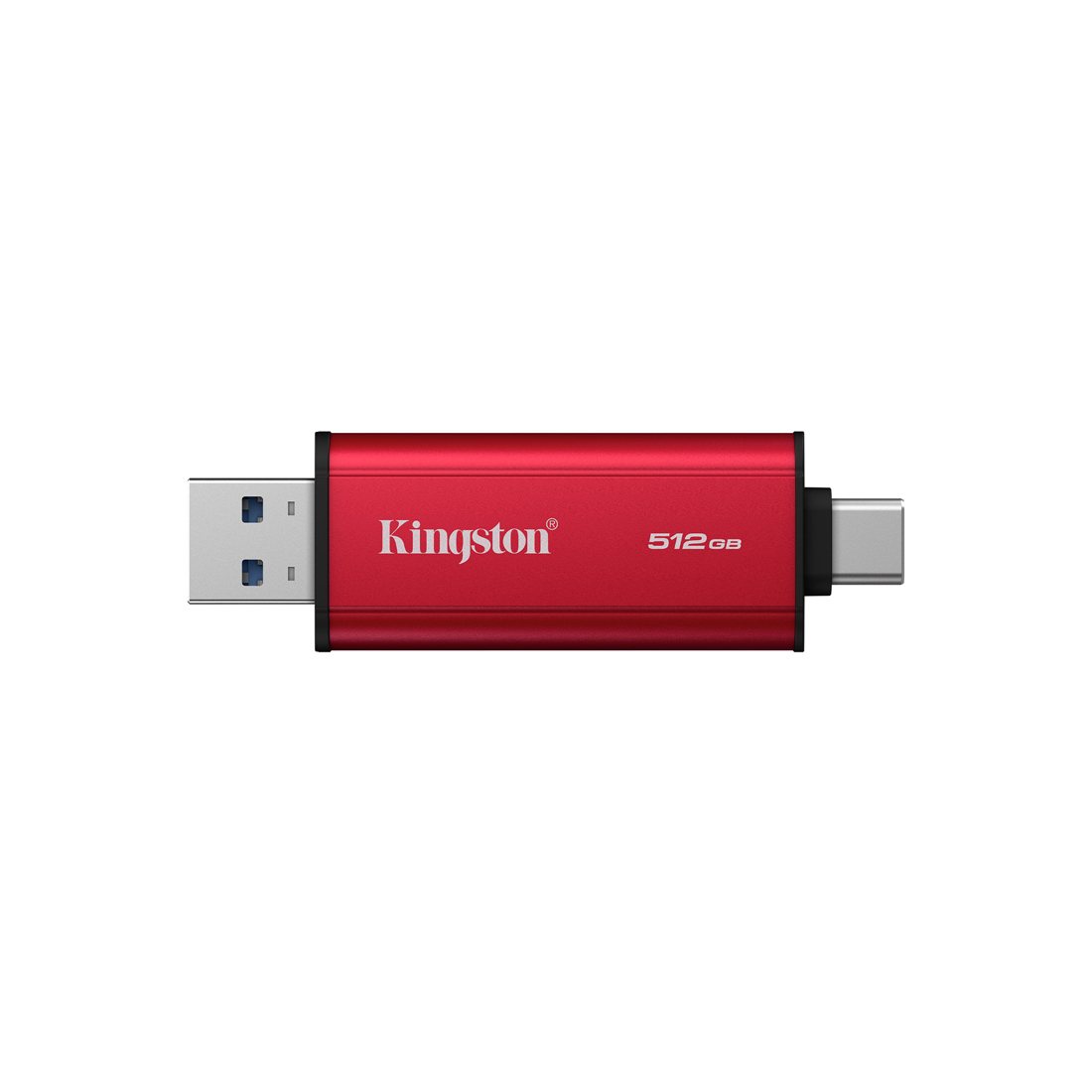 Внешний SSD Kingston Dual Portable 512GB USB 3.2 Gen 2 Type-C Красный/Черный (SPSD/512GB)