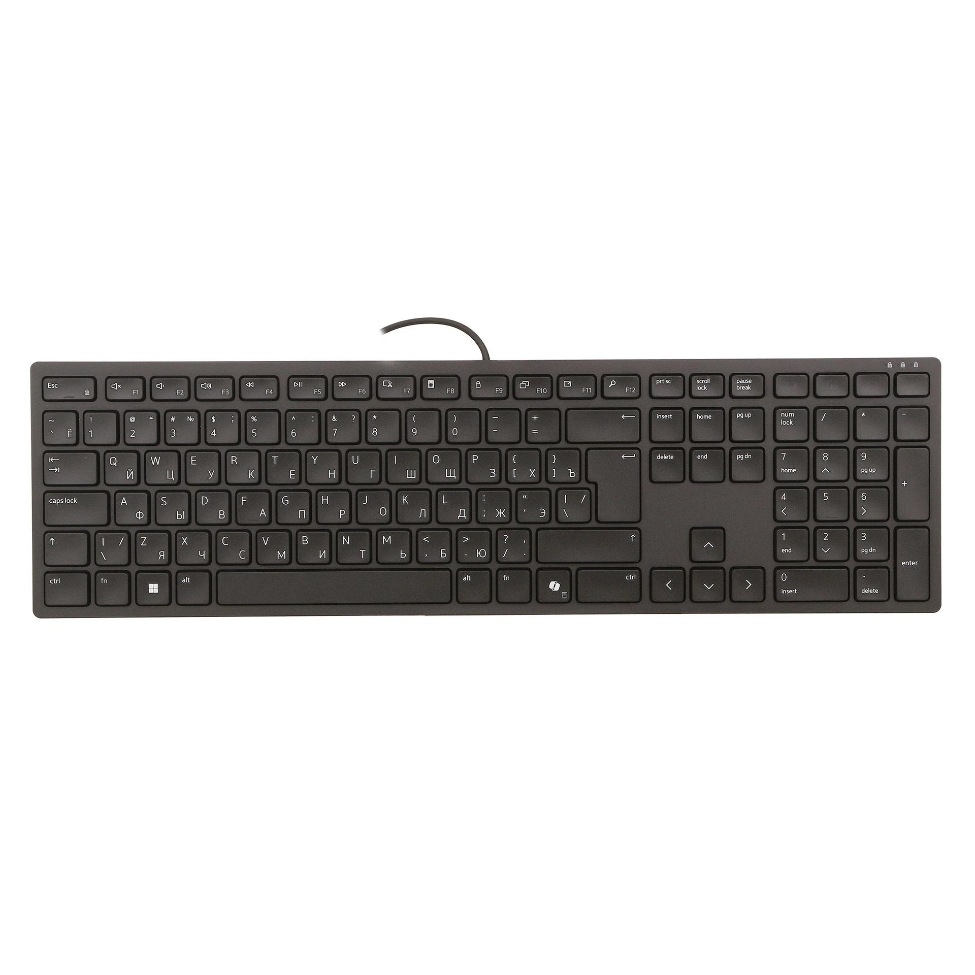 Клавиатура мембранная проводная Dell KB525C, чёрная – купить недорого с доставкой по Алматы и Казахстану