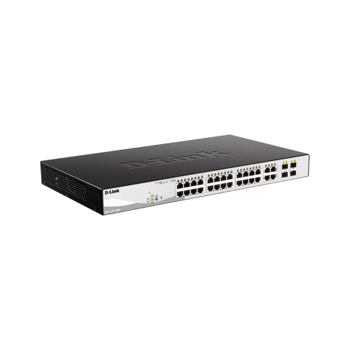 Коммутатор D-Link DGS-1210-28MP/F3A, 24 порта 1 Гбит/с, PoE, управляемый L2 — купить в Казахстане | neom.kz