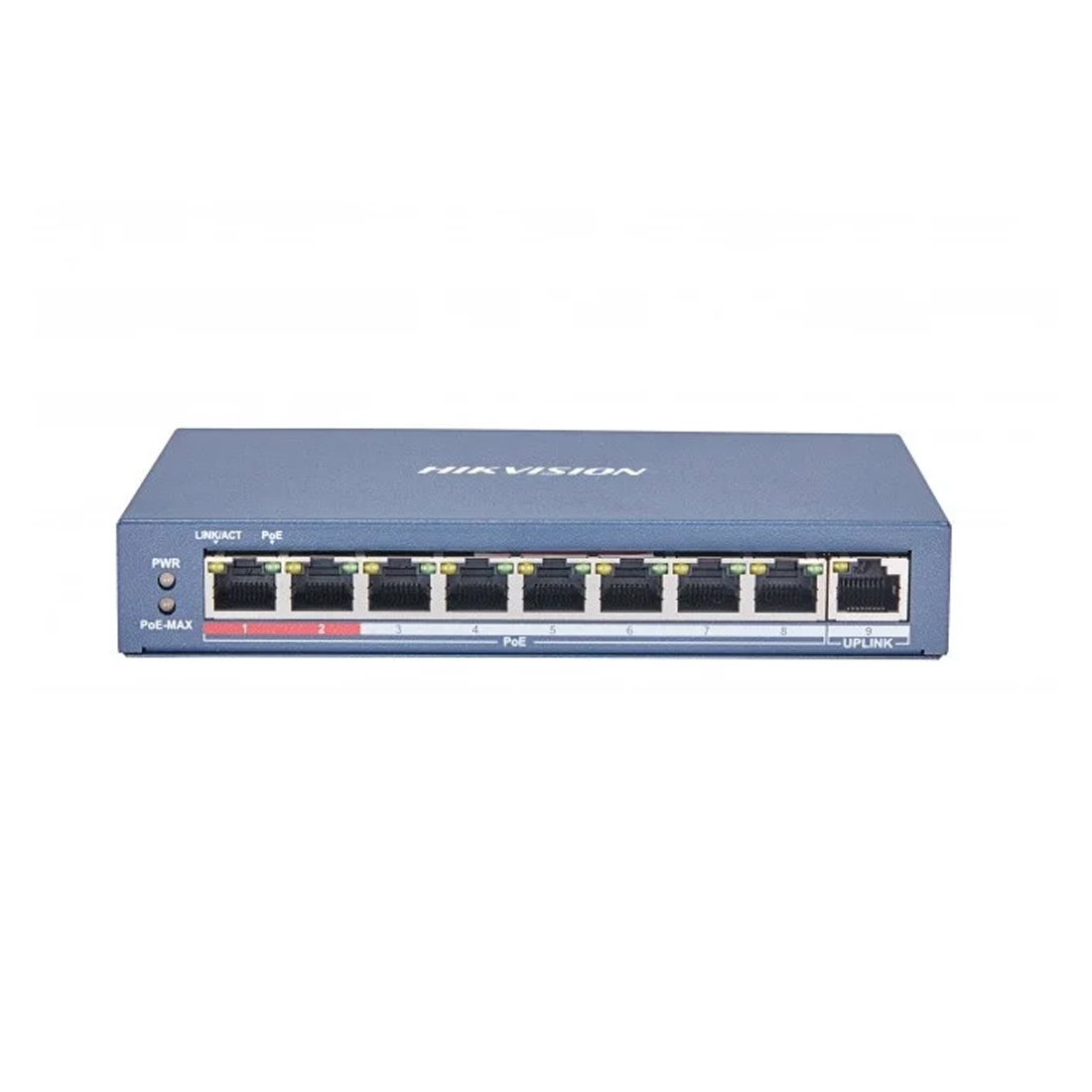 Коммутатор Hikvision DS-3E0109P-E(C), 8 портов 100 Мбит/с, PoE, неуправляемый – купить недорого с доставкой по Алматы и Казахстану