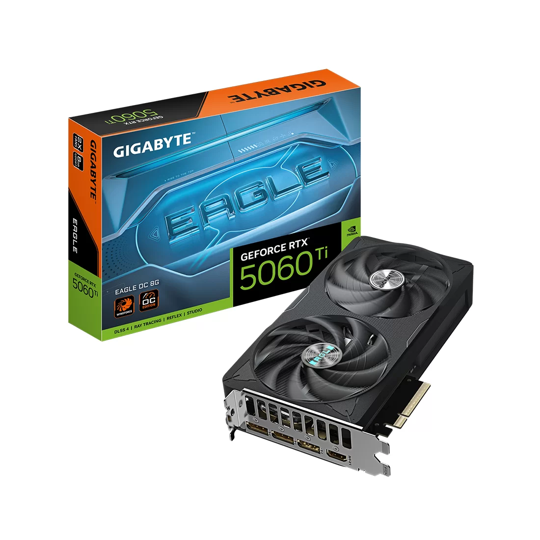 Видеокарта Gigabyte GeForce RTX 5060 Ti Eagle OC 8GB GDDR7 (GV-N506TEAGLE OC-8GD)