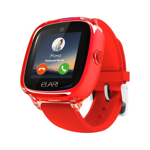 Смарт часы Elari KidPhone 4G Fresh Красный – купить недорого с доставкой по Алматы и Казахстану