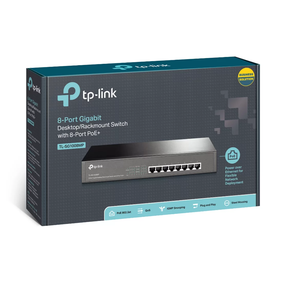 Коммутатор TP-Link TL-SG1008MP, 8 портов 1 Гбит/с, PoE, неуправляемый – купить недорого с доставкой по Алматы и Казахстану