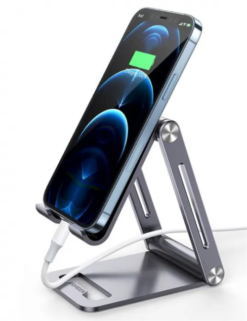 Подставка для телефона UGREEN LP263 складная алюминиевая Серая (80708) — купить в Казахстане | neom.kz