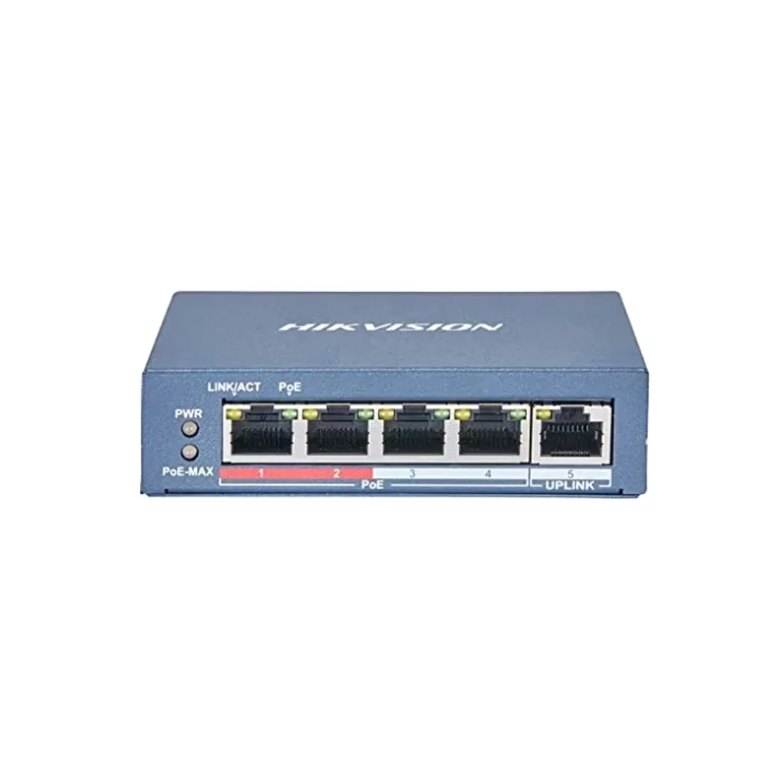 Коммутатор Hikvision DS-3E0105P-E(B), 4 порта 100 Мбит/с, PoE, неуправляемый – купить недорого с доставкой по Алматы и Казахстану